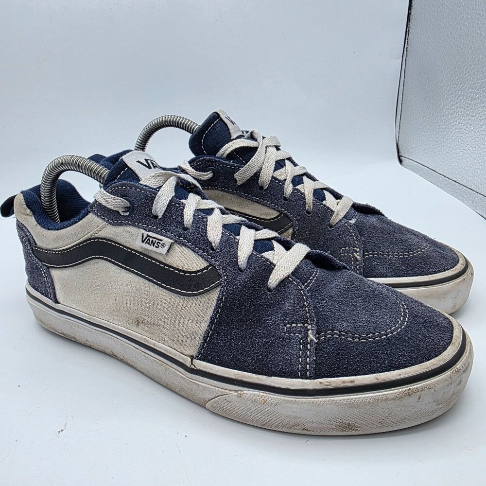 Vans Filmore Mens Size 8 Dress Blue Suede Sneaker Shoes Casual Walking Skating